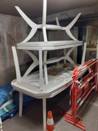 Photo détaillant le don Lot tables et chaises de jardin