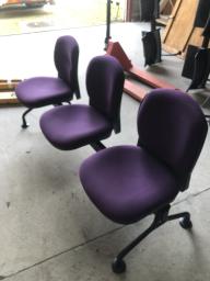 Photo détaillant le don Banc 3 sièges violet - lot de 5-Annonce n°155