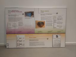 Photo détaillant le don Lot indissociable de 12 panneaux sur une exposition "historique" des brevets lorrains