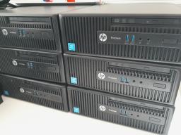 Photo détaillant le don 50 PC fixes (unités centrales) HP ProDesk 400 G3 cessibles par paquet de 10, compatibles Windows 10