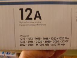 Photo détaillant le don Toner HP 12A - Q2612A toner noir pour imprimante laser