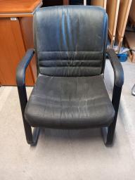 Photo détaillant le don fauteuil en cuir de marque sitland