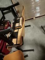 Photo détaillant le don Ensemble 3 chaises poutre DUO en bois