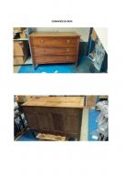 Photo détaillant le don commode en bois