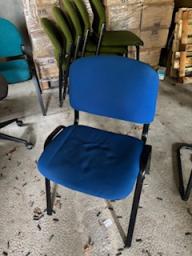 Photo détaillant le don 1 chaise - coloris bleu rois
