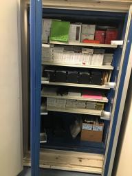 Photo détaillant le don Armoire forte ignifuge