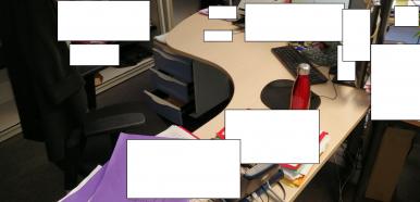 Photo détaillant le don Bureau d'angle 180x140 - état correct