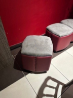 Photo détaillant le don Poufs / reposes pieds