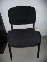 Photo détaillant le don Chaise d'attente noire (Réf interne 89.2)