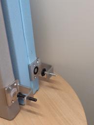 Photo détaillant le don 3 panneaux acoustiques