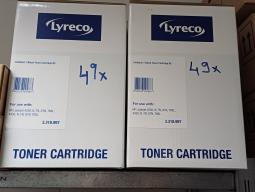 Photo détaillant le don Lot Toner HP Laser jet