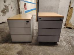 Photo détaillant le don Lot de 2 caissons - 1 sous-bureau et 1 coté-bureau